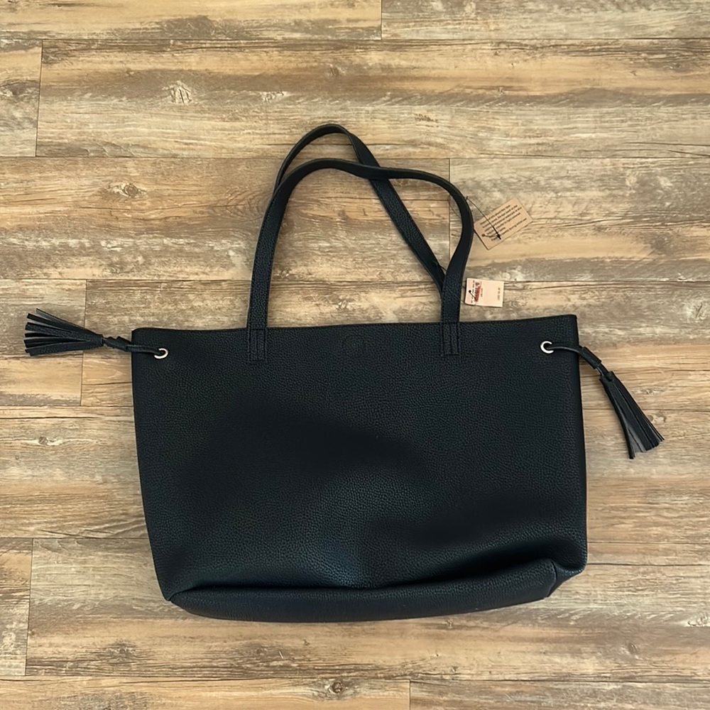 Black Street Level tote bag NWT